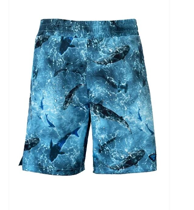 Stafu Latitude Erkek Köpekbalığı Desenli Lime Şort Mayo