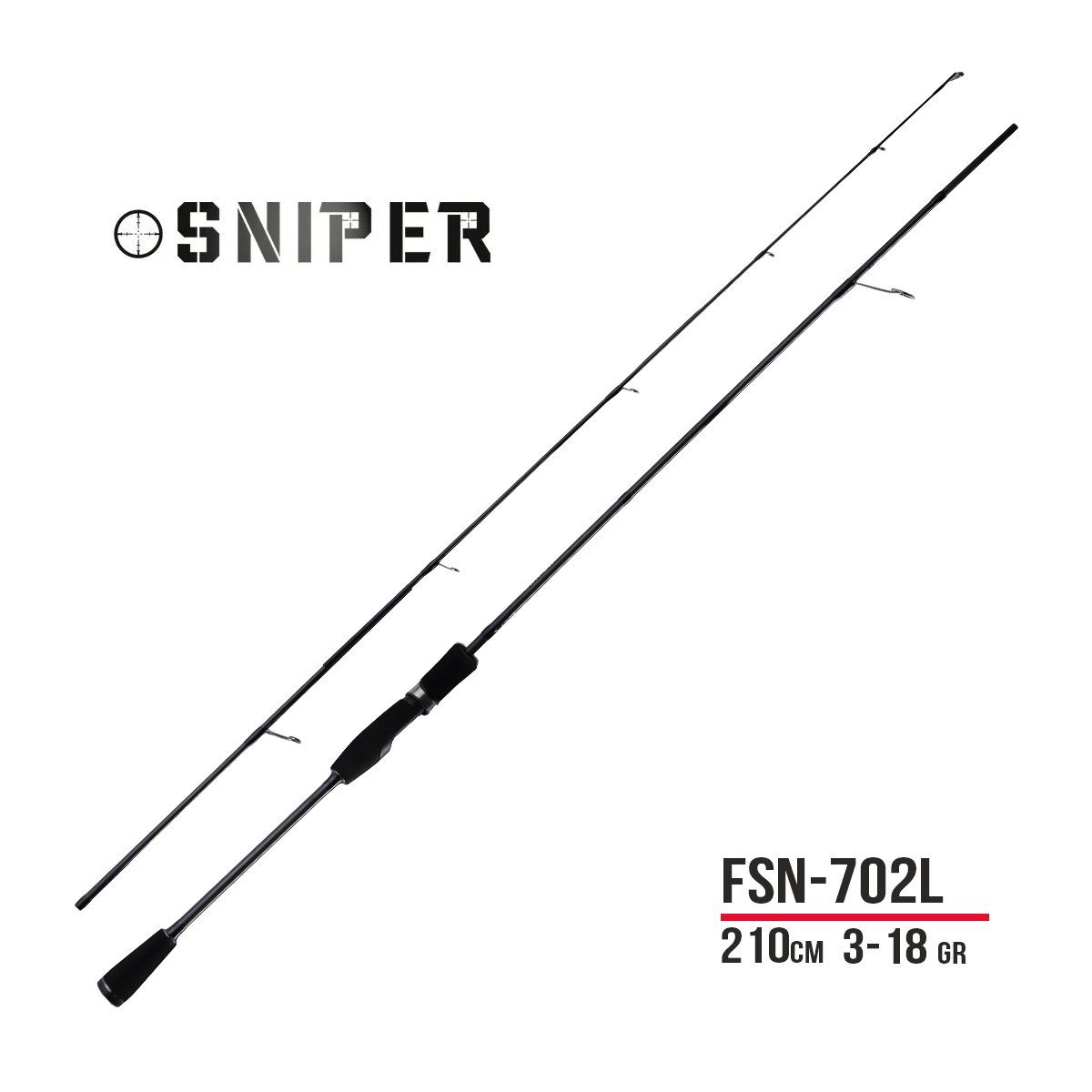Fujin Sniper 210cm 3-18gr Light Spin Kamış FSN-702L LRF Kamışı