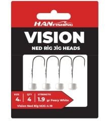 Vision Ned Rig Peary White JigHead