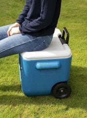 Coleman Poly-Lite Wheeled Mesh 50 QT Tekerlekli Soğutucu Buzluk 47.3 Lt