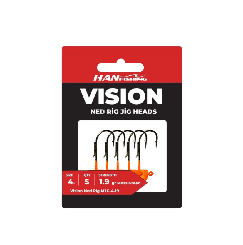 Hanfish Vision Ned Rig Orange Jighead