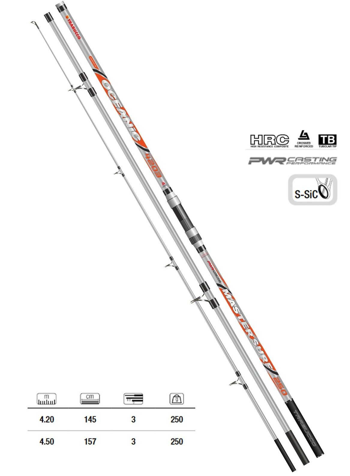 Trabucco Oceanic Master Surf olta Kamışı 420cm 250gr