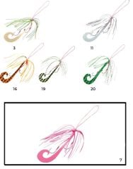 Hayabusa SE 136 Tai Rubber Free Slide Yedek Etekli Assist İğne Set