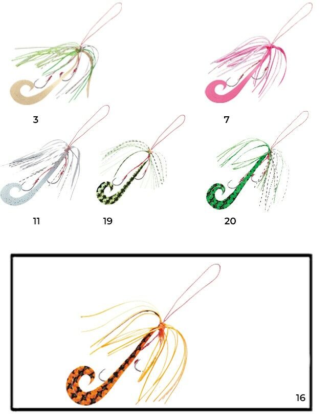 Hayabusa SE 136 Tai Rubber Free Slide Yedek Etekli Assist İğne Set 16