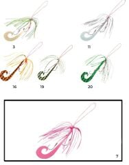 Hayabusa SE 137 Tai Rubber Free Slide Yedek Etekli Assist İğne Set