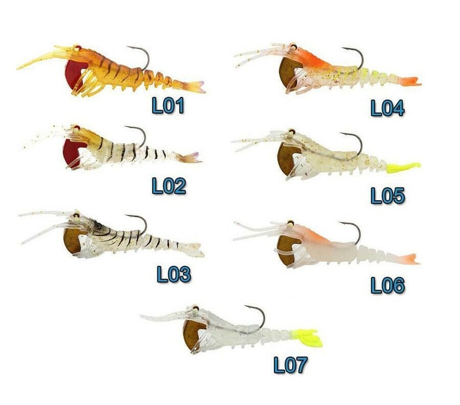 Sea Horse Manic 3D Shrimp Karides 7Cm Silikon Yem L06