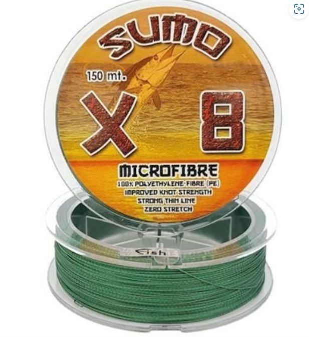 Effe Sumo X8 Ip Misina 150 mt Polietilen Micro Fiber Ip Misina Yeşil
