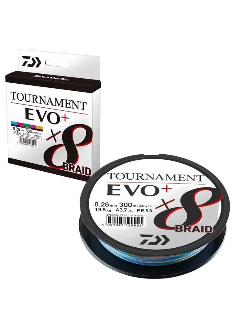 Daiwa Tournament EVO+ 8B Multicolor İp Misina 300m