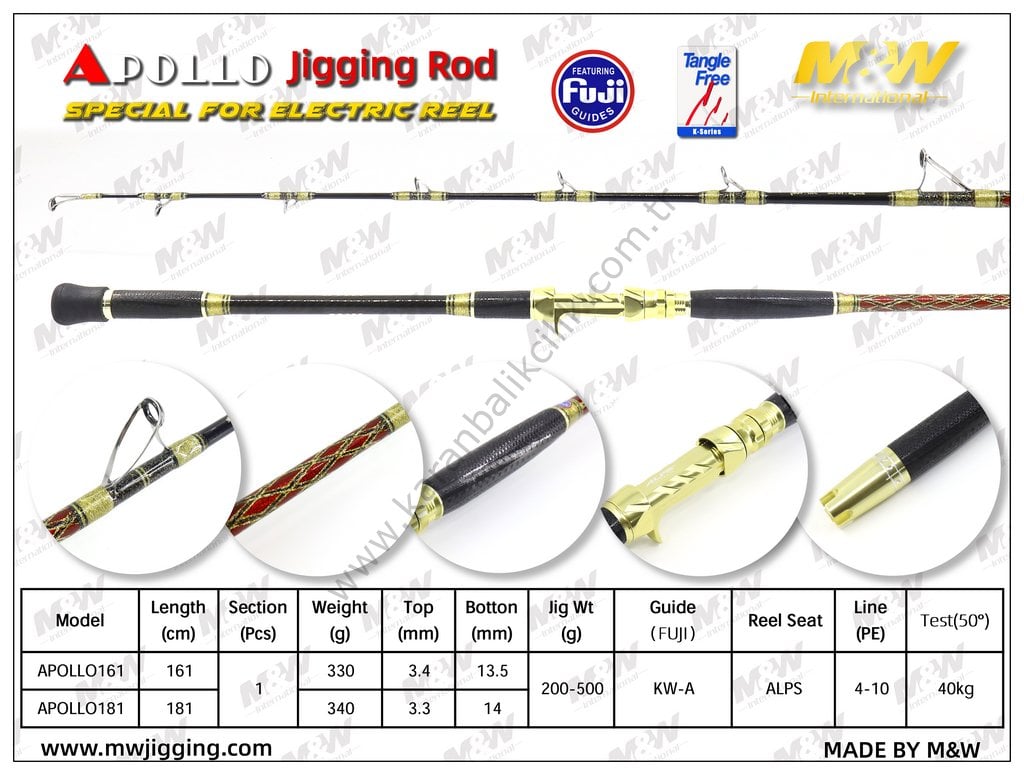 M&W Jigging Apollo Jig Kamışları