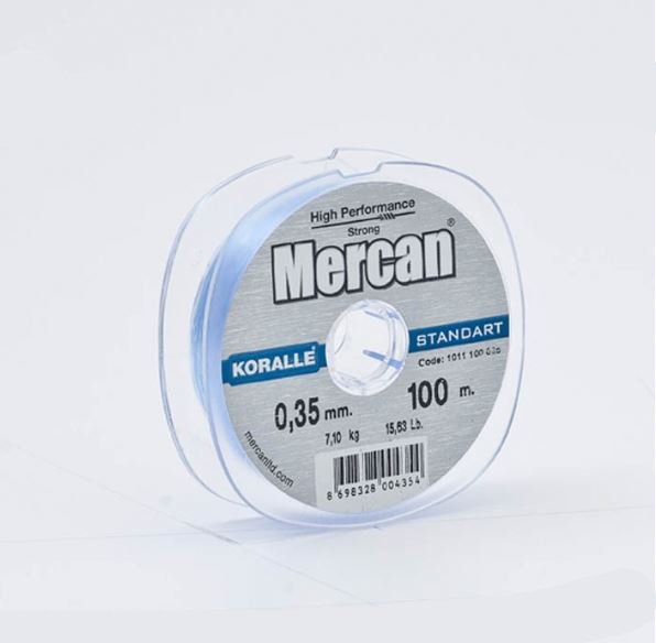 Mercan Koralle Standart Beyaz Makara Misina 100 mt
