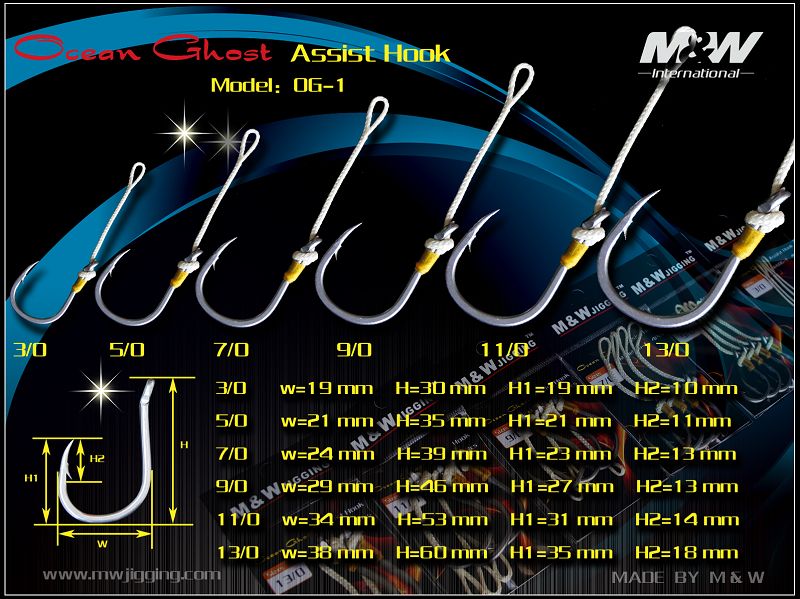 M&W OG-1 ASSIST HOOK Jig İğnesi