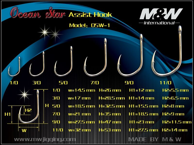 M&W OSW-1 ASSIST HOOK  Jig İğnesi