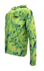 Stafu Zero Kapüşonlu Uzun Kollu UV Korumalı Performans T-shirt - Trophy Lime