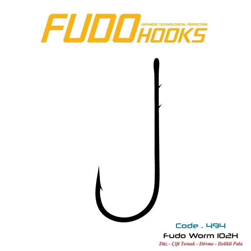 Fudo 4941 Worm 102H Black Nikel İğne