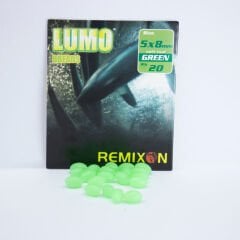 Remixon 5*8mm Oval Soft Boncuk - Yeşil  (20Adet)
