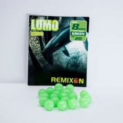 Remixon 8mm Yuvarlak Soft Boncuk - Yeşil (20Adet)
