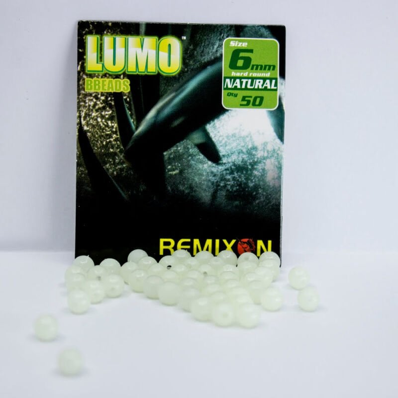 Remixon 6mm Yuvarlak Sert Boncuk - Natural (50Adet)