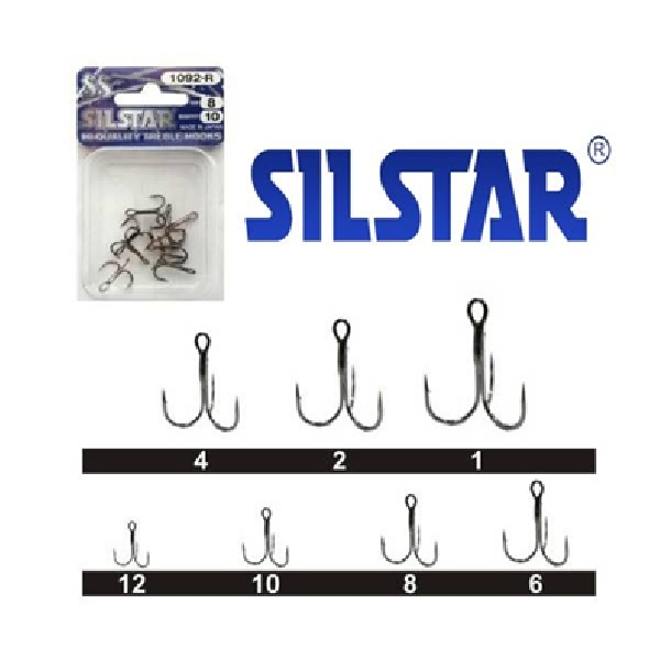 Silstar 1092 Treble Hook Black Nikel İğne