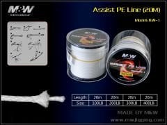 Assist PE Line KW-1  100LB Jig İğnesi İpi 20 metre
