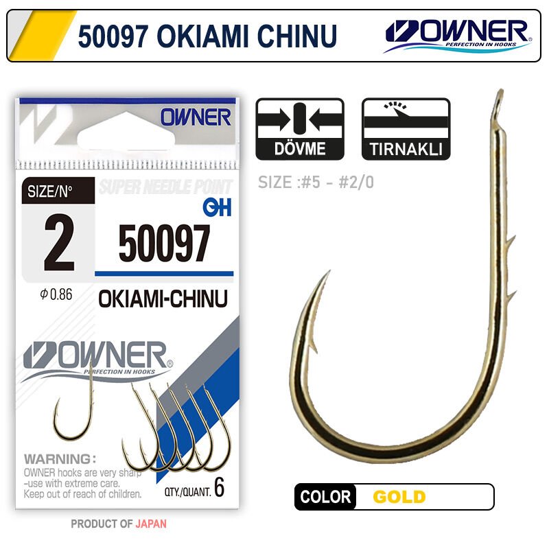 Owner 50097 Altın Sarısı Tırnklı İğne