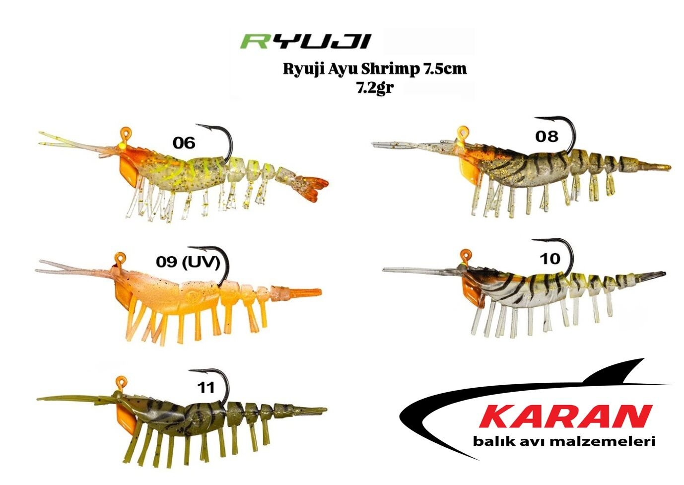 Ryuji Ayu Shrimp 7.5cm 7.2gr