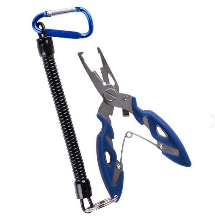 Bauer Balıkçı Pensesi ve Yaylı Karabinalı Askı Aparatı (Kitlenebilir Model)