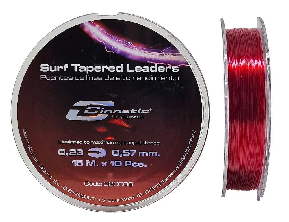 Cinnetic Surf Taperd Leader Misina 0,23-0,57mm