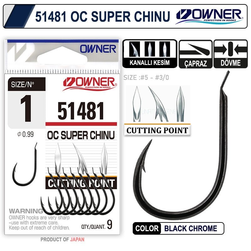 Owner 51481 Siyah Nikel Dövme İğne