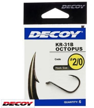 DECOY KR-31B Octopus Black Nickel Olta İğnesi 2/0