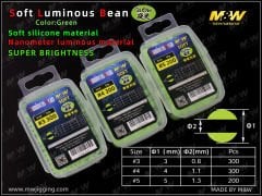 M&W Luminous Soft Bean Fosforlu Boncuk
