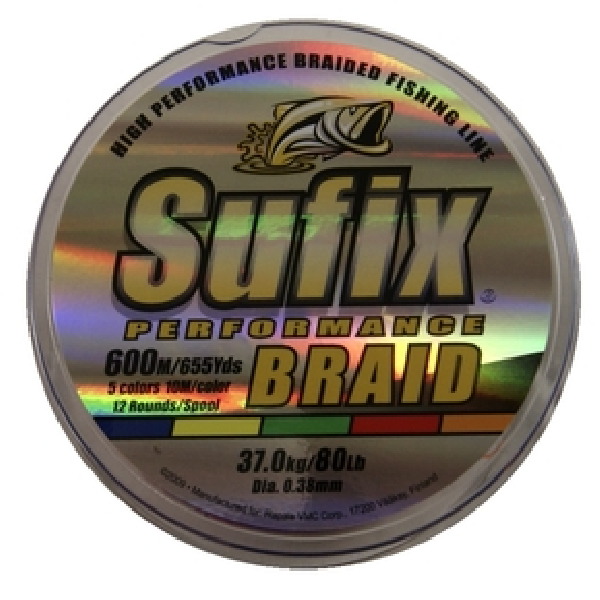 Sufix Performance Braid Multicolor 0,58 mm 600 m İp Misina