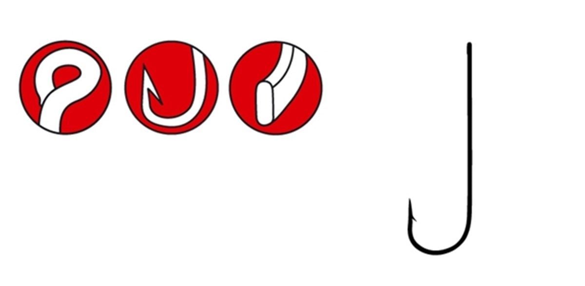 GAMAKATSU LS-5013F Siyah 2 Uzun Pala Olta İğnesi