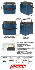 Coleman Xtreme Cooler 5878 28 QT Emea  Buzluk 26 Lt