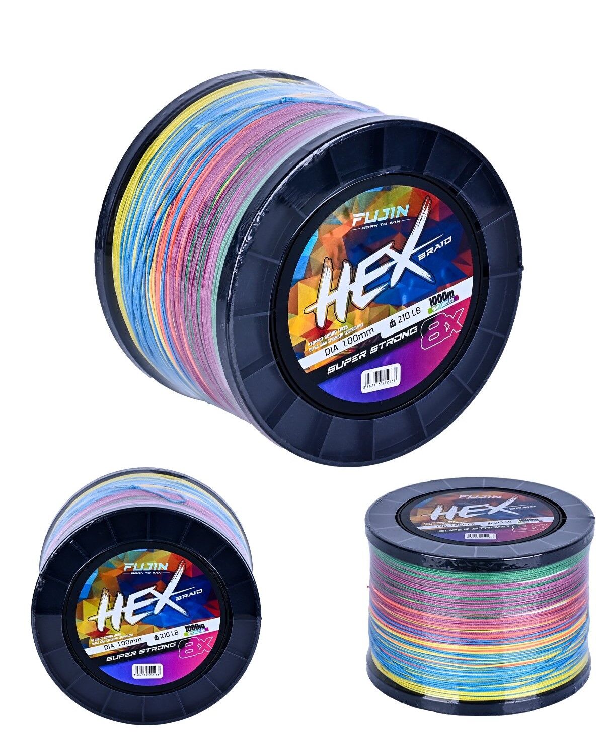 Fujin Hex 8X 1000Mt Multicolor Pe Line
