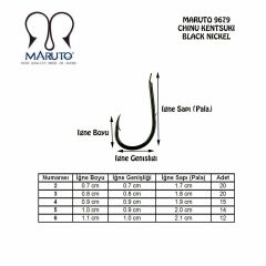 Maruto 9679 NS Black Nickel Olta İğnesi