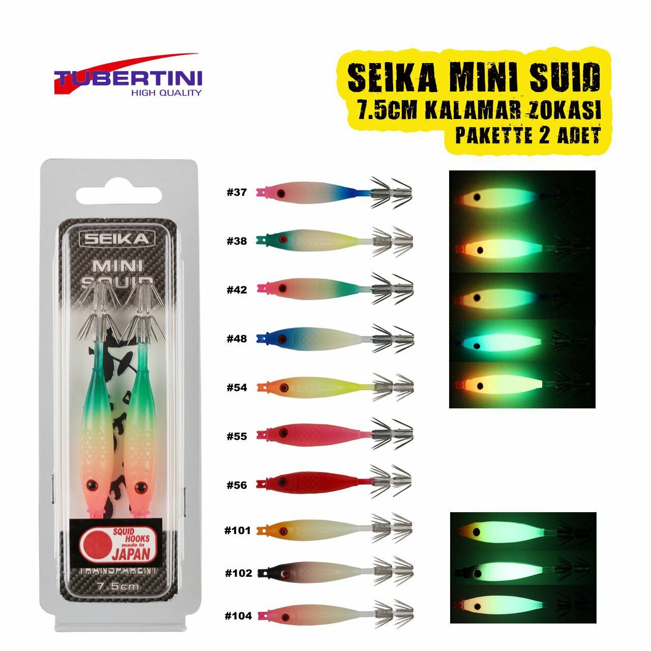 Seika Mini Squid Soft Trasparent 7.5Cm Kalamar Zokası