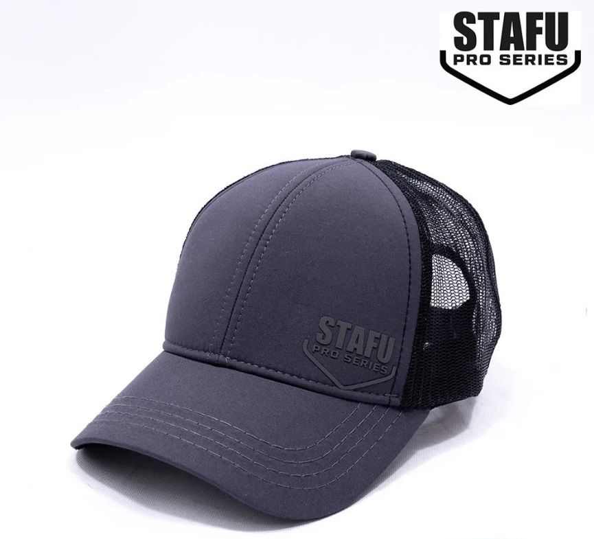Stafu Pro - North Cap - Charcoal Şapka Siyah Logo