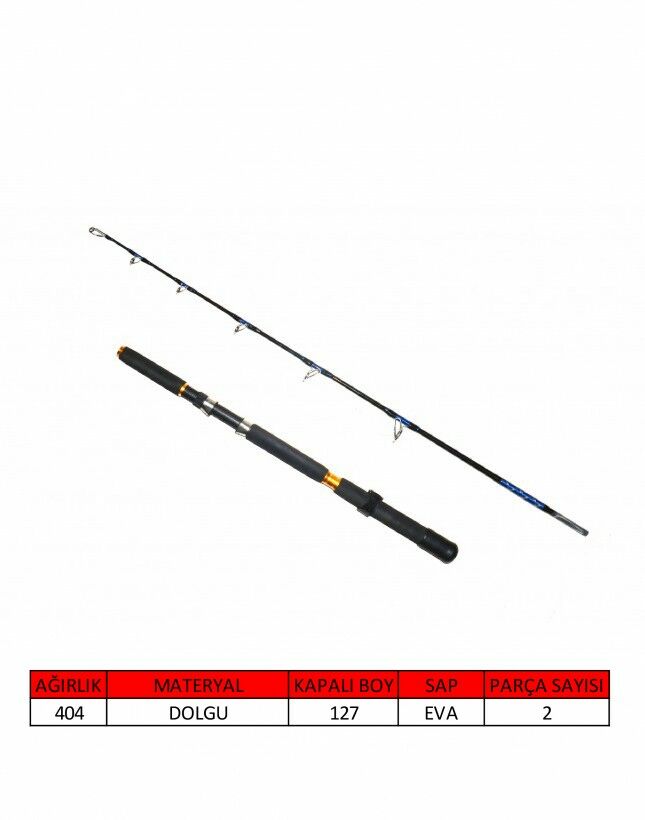 Captain 1435 Corda Boat 2 Parça Solid Tekne Kamışı 4-10lbs Atar 180 cm