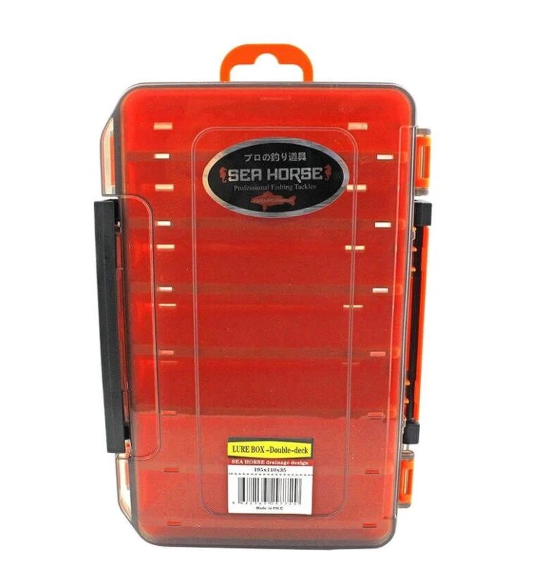 Sea Horse Lure Box Çift Taraflı Kutu Kırmızı