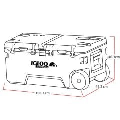 IGLOO CoreMAX 120 Tekerlekli Buzluk 120 Litre