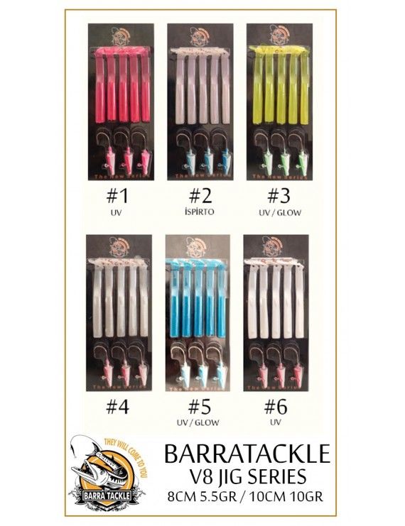 Barra Tackle V8 8.5cm 5.5gr Silikon Yem