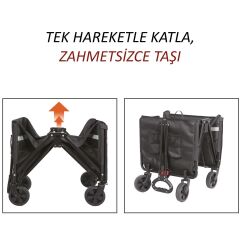 FreeCamp Nest 250 Katlanır Wagon Araba