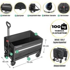 FreeCamp Nest 250 Katlanır Wagon Araba