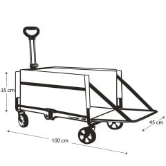 FreeCamp Nest 250 Katlanır Wagon Araba