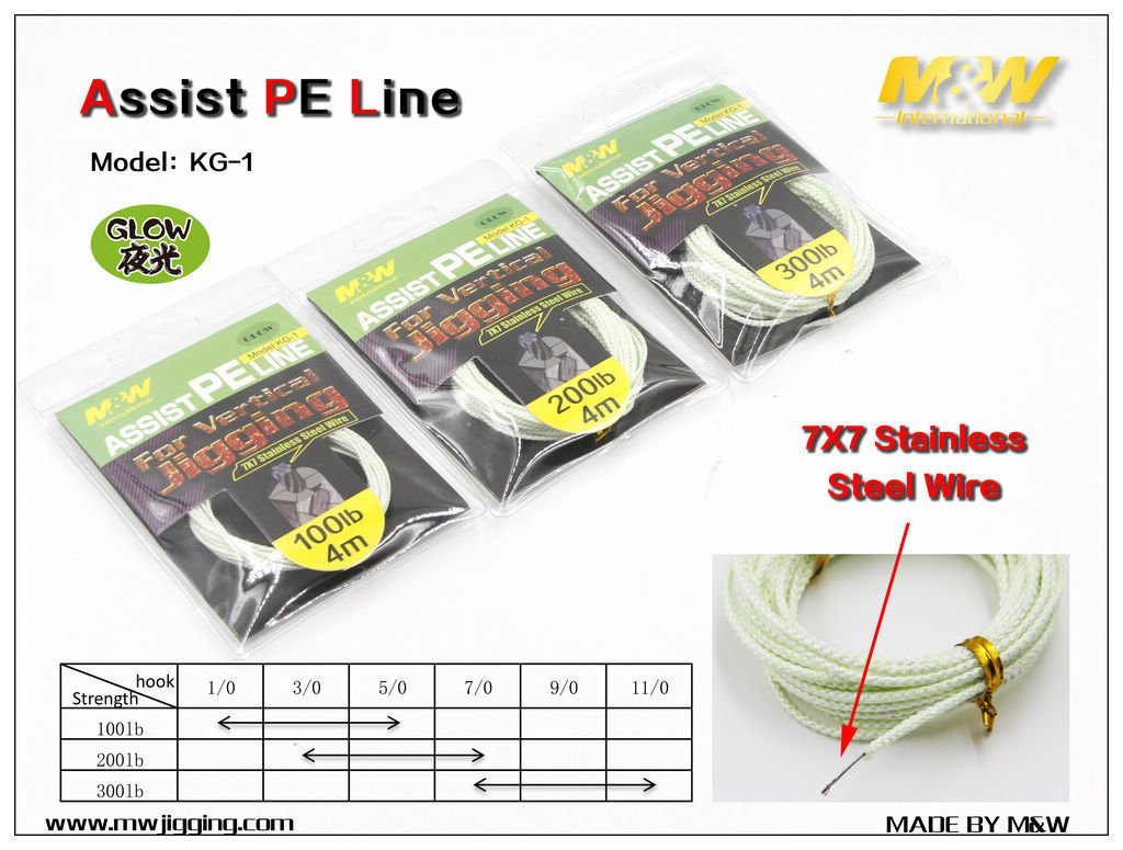 M&W Jigging Assist PE Line KG-1 Assist İpi