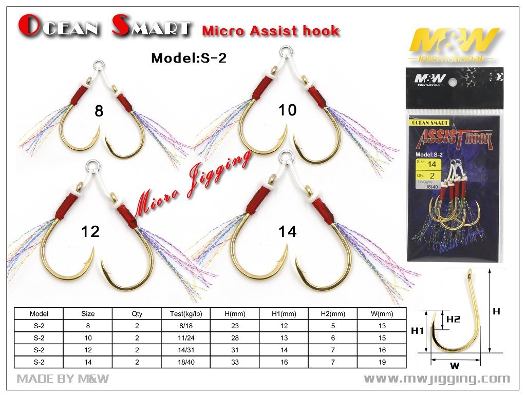 M&W Jigging Ocean Smart S-2 Micro Assist İğnesi