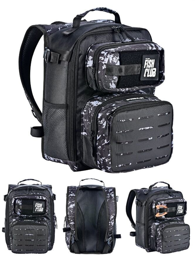 Fujin ProAji Back Pack Black Camo Balıkçı Sırt Çantası