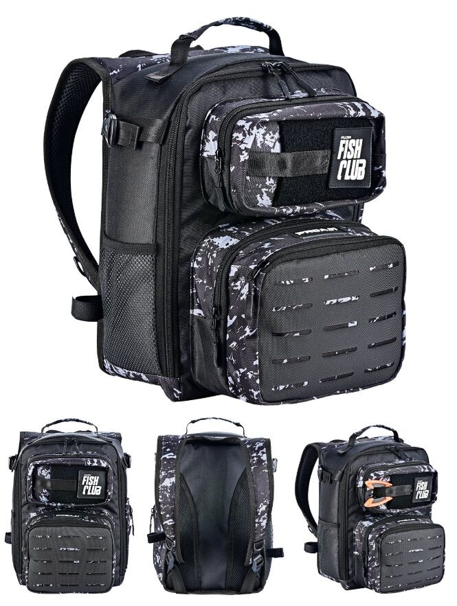 Fujin ProAji Back Pack Black Camo Balıkçı Sırt Çantası