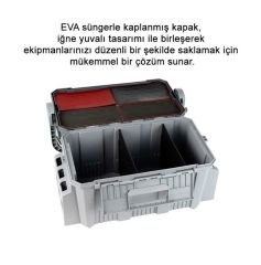 Shufa Çift Katlı Ekstra Dayanıklı Profesyonel Balıkçı Kutu Çanta 19,5L - Siyah